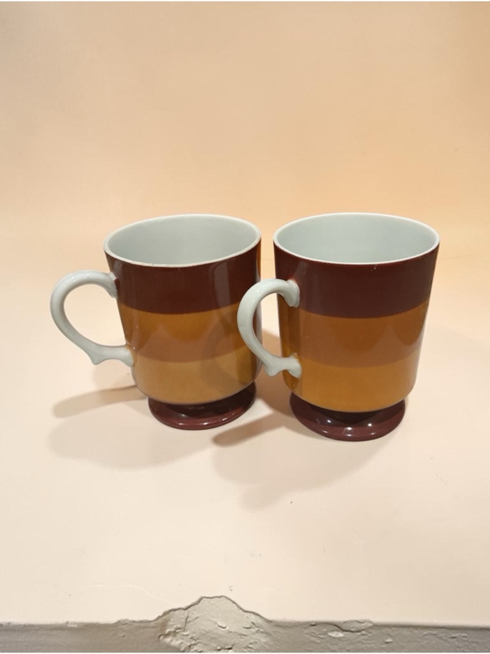 Vintage Holt Howard Ceramic Mugs - Set of 2